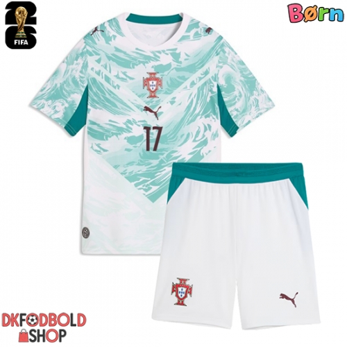 Portugal Rafael Leao #17 Udebanesæt Børn VM 2026 Kort ærmer (+ korte bukser)